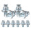 Connector Screw Group for Car with High Strength Galvanization Silver 10pcs 8