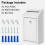 Metal Donation Box with Lock Wall Mounted White 1-Pack 4