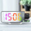 Projector Alarm Clock with Ceiling Projection, 12/24H Auto Dimming Display – Compatible with Home Decor 1
