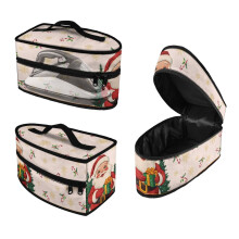 Steams Iron Organizers Case Lightweight Portable Steamer Carrying Case Santa Claus Gift Patterns, Bag Only