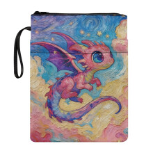 Starry Night Drake Bible Case Bag Carrying Book Case Decorative Design Easy Carry Book Case Lightweight with Storage & Portability 11.42 x 8.66 Inch