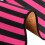 Hallway Runner Rug Pink Black Stripe 2 ft x 6 ft 4
