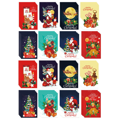 Christmas Greeting Cards Tree Design 80 pcs with Envelopes 1
