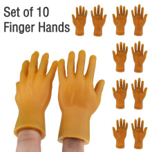 Finger Puppet Novelty Funny Mini Left & Right Finger Hand for Game Party 10pc