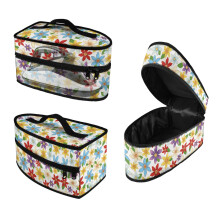 Flowers Light Clothes Iron Storage Case Polyester Protective Iron Accessories Lightweight Travel Iron Organizer Fits Traveling Outing, Case Only