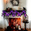 Διακόσμηση για γιρλάντες με φώτα για το Halloween, μαύρα φωτάκια σε κορδόνι από φύλλο 4