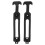 WORGEOUS T-Handle Pull Hasp T-Handle Draw Latches Rubber Black 2Pcs 7.8X1.7X1In 1
