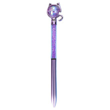 2ml Creative Cat Shaped Ballpoint Pen - Cute Animal Design with Colorful Ink for Smooth Student Writing