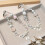Chaveiro de pulso com contas de cristal para mulheres 6