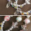 Chaveiro de pulso com contas de cristal para mulheres 7