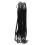 Hair Claw Clips Rubber Bands Polyester Black 20Pack 7