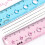 Flexible Plastic Ruler 4 Piece Set Bendable Unbreakable Measuring Kit Includes 2 Triangle Rulers Protractor Centimeter Scale Tool Office 6