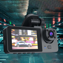 1080P Dash Cam with 32GB Card, Super Night Vision, 170+140 Wide Angle, WDR, 24H Parking Mode, Loop Recording, 2.0" IPS Screen