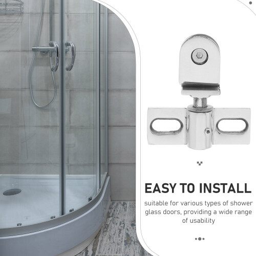 HOMEMAXS1Σετ σφιγκτήρα γυάλινης πόρτας ντους για οικιακή χρήση, μεντεσέ 2