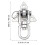 Stainless Steel Swing Fixing Hook Set Silver 1 Set 5