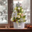 Mini Flocked Christmas Tree with LED Lights 17 Inch 4