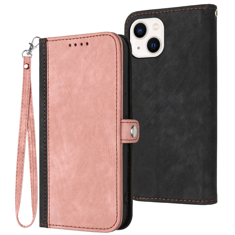 Premium Pu Leather Flip Case For Iphone 14 (6.1"), Drop-Proof, Magnetic Wallet, Kickstand & Wrist Strap, Compatible With Iphone 14 5G 9336866739596