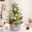 Mini Flocked Christmas Tree with LED Lights 17 Inch 6