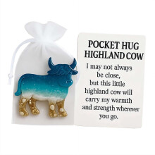 Handmade Pocket Hug Token, Soothing Shells Ocean Sand Design Pocket Hug Dachshund Long-Distance Keepsake Gift for Dog Lovers, Pet Enthusiasts