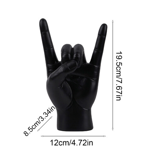 Håndstatue Rock & Roll Jeg elsker deg-gest 1 stk. 1