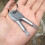 2 Keys Stainless Keychain Screwdriver Set Outdoor Multifunction Pocket Tool 6