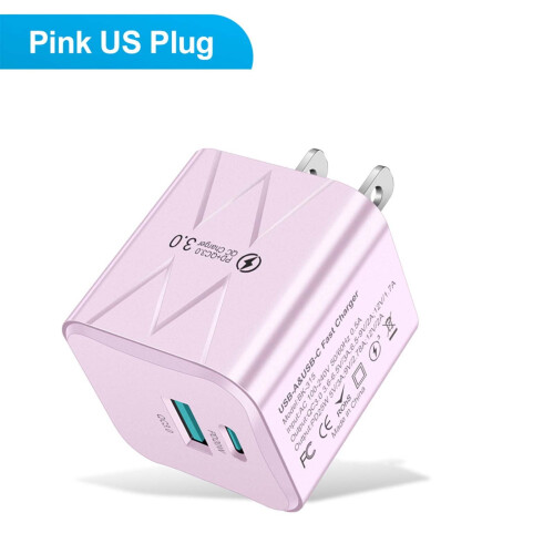 Φορτιστής USB C Γρήγορη φόρτιση Φορτιστής τοίχου πολλαπλών θυρών PD25W USB C QC3.0 Θύρα USB 1