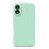 Shockproof Liquid Silicone iPhone 16 Case – Soft Anti-Scratch Microfiber Lining, Slim Drop Protection, Grassgreen 1