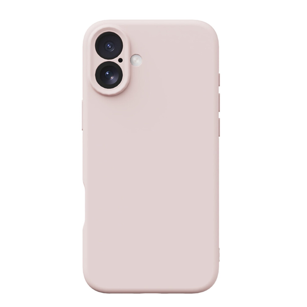 Shockproof Liquid Silicone Iphone 16 Case Â Soft Anti-Scratch Microfiber Lining, Slim Drop Protection, Pink 9464372774364
