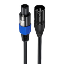 Cavo di prolunga Speakon-XLR maschio per microfono Stage3P con connettore a torsione.