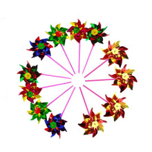 DIY 20pcs Colorful Plastic Pinwheel DIY Small Windmill Toy Set Beautiful Windmill Toy for Kid Student Child (Random Color)