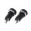 2X 3.5MM Jack Socket 3 Pole Black Stereo Solder Panel Mount Golden With Nuts 2