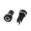 2X 3.5MM Jack Socket 3 Pole Black Stereo Solder Panel Mount Golden With Nuts 6