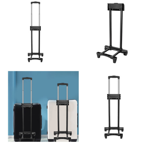 Portable 2 Wheel Trolley Rack Aluminum Foldable Pulling Rod for Luggage Handle Suitcases Replacement Accessory 1