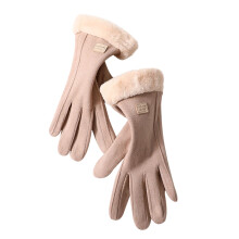 Winter Gloves for Ladies Snow Gloves for Driving/Cycling/Running/Hiking,Thickened and Warm Khaki
