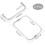 2Pcs Aluminum Purse Making Kiss Clasp Locks Frame Purse Frame Handle Rectangle Bag Lock Frame Replacements 4
