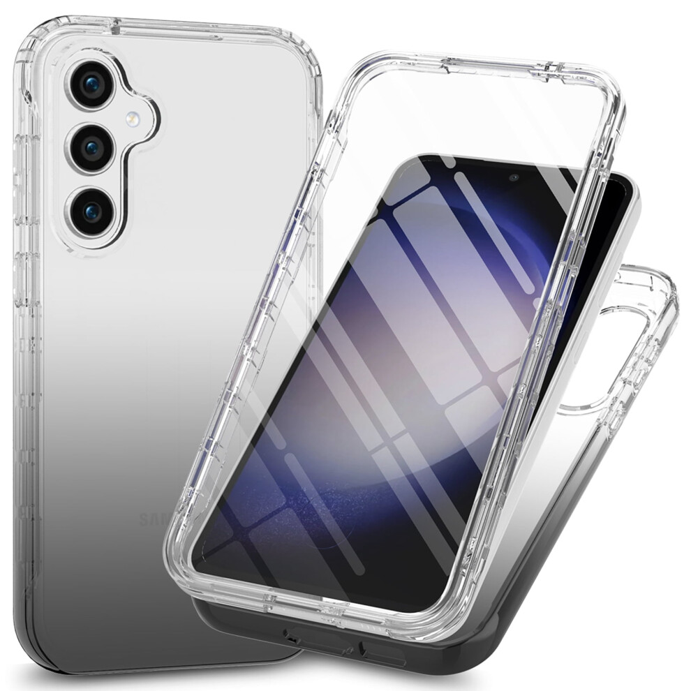 Built-In Screen Protector Case For Compatible With Samsung Galaxy A14 5G Â Dual-Layer, Shockproof, Gradient Slim Cover Black 9193271260400