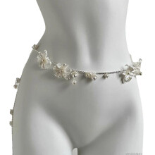 Pearl Waist Chain Belt for Women Multi-Layered Belly Chain