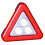 Roadside Reflective Triangles Frame Reflector Car LED Lights Red 4
