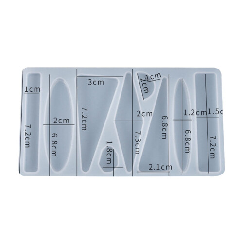 Handmade Crystal Epoxy Resin Mold for Hair Pins