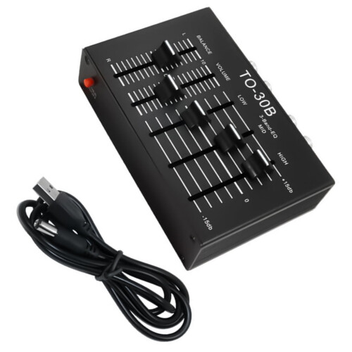 Advance Audios equalizer voorversterker met instelbare frequentieresponsregeling