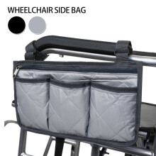 Lightweight Wheelchair Side Bag with Pouches – Compatible with Electric Scooters, Walkers & Other Mobility Devices