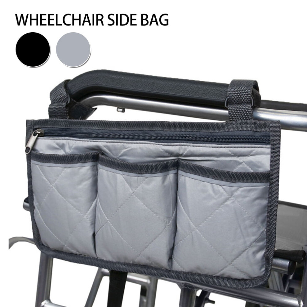 Lightweight Wheelchair Side Bag with Pouches â Compatible with Electric Scooters, Walkers & Other Mobility Devices
