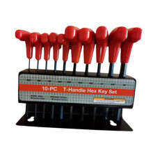 10Pcs Generic T Handle Allen Wrench Set Hexagon Spanner Set Inch