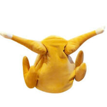 Moving Turkey Leg Hat Sand Sculpture Toy Chicken Leg Hat Dances with Music