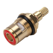 Tap Valve Cartridge Replacement Ceramic Disc Gland Quarter Turn 20 Teeth /2\" Red Opens Reversely