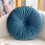 Velvet Round Throw Pillow 18 Inch 1
