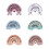 Motivational Stickers Rainbow Textured Waterproof 6-Pcs 1