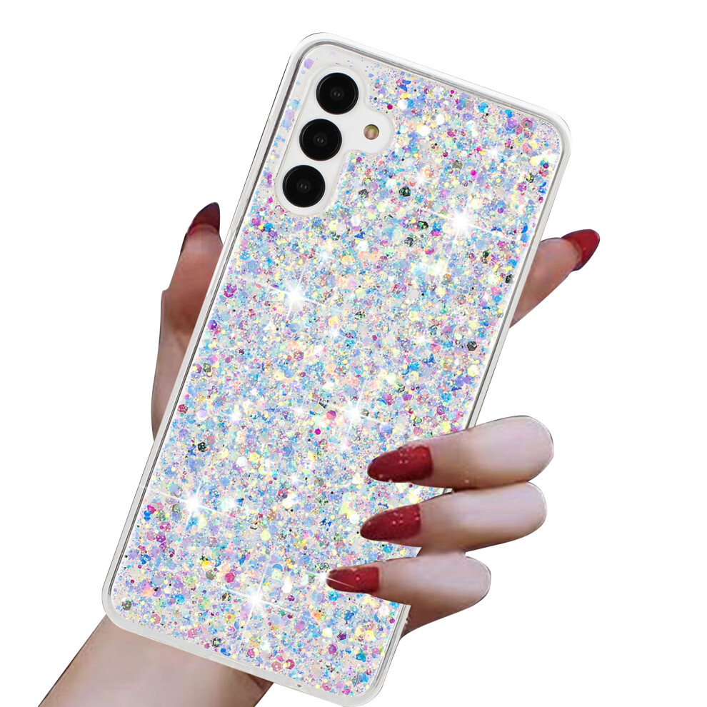 Glitter Sparkle Bling Case For Samsung Galaxy A35 5G Â Slim Protective Cover, (Compatible With Samsung Galaxy A35) White 9130661148498