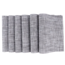 Table Mats Heat Resistant Waterproof Grey 6 Pcs