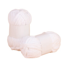 Q-42 White Baby Cotton Yarn For Knitting Crochet 22 Meters Thick Wool Thread Diy Handmade Blanket Scarf Craft Project